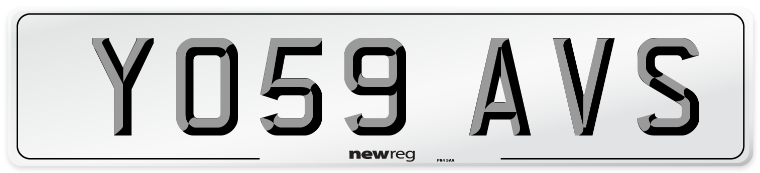 YO59 AVS Number Plate from New Reg